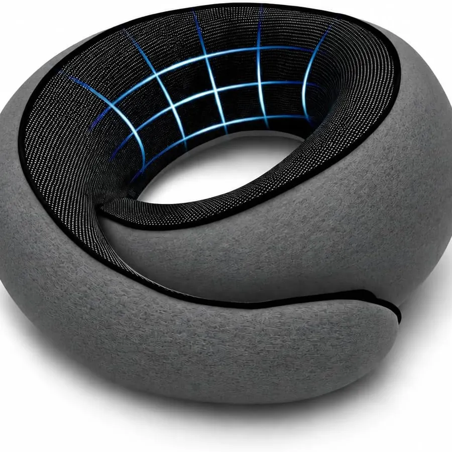 Support From Jaw to Shoulder: Purroch G-shape travel pillow