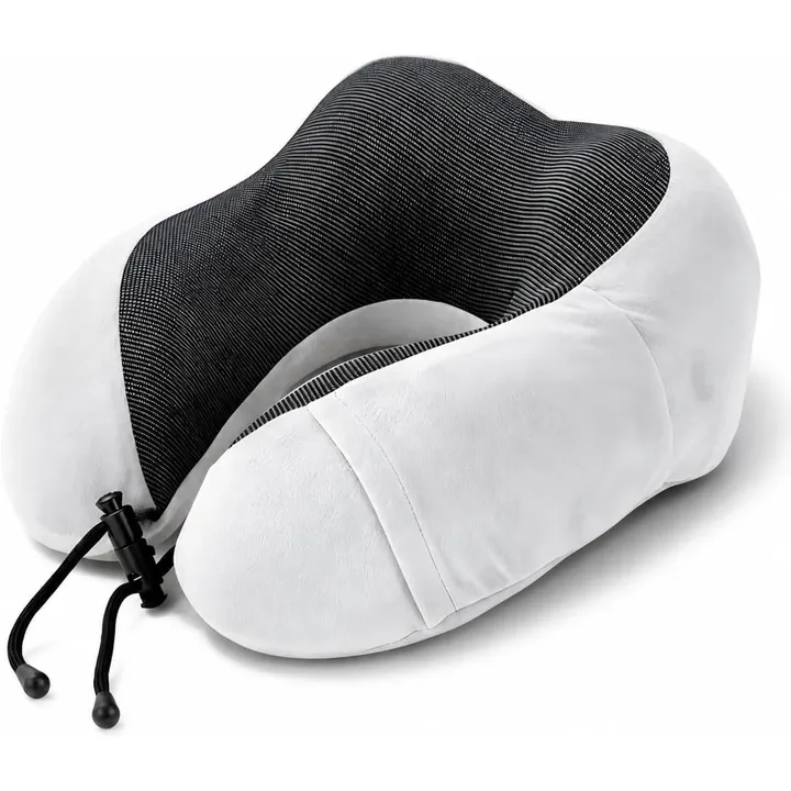 Purroch U-shape memory foam travel neck pillow in Light Gray